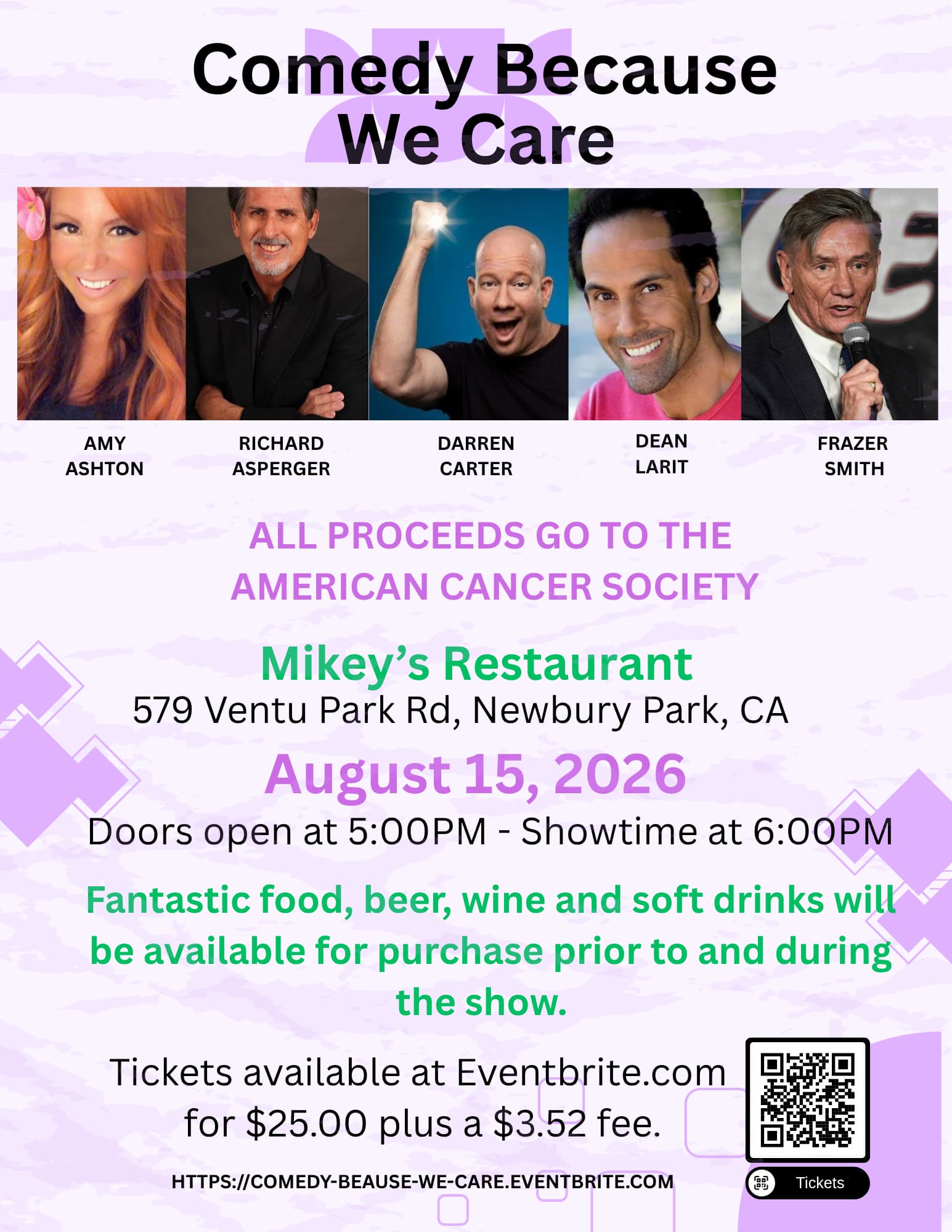 Mikey’s Restaurant – Comedy Because We Care